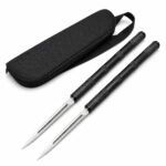 Kombiniert mit dem B.M.F Twin Spikes Messer mit feststehender Klinge
