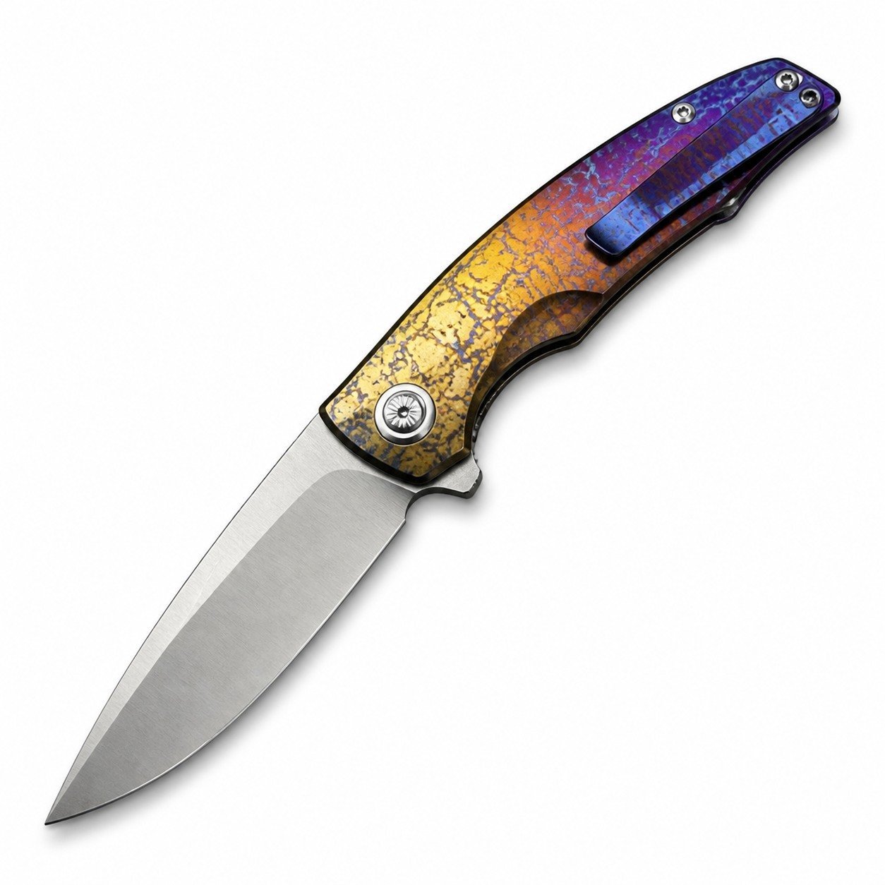 48461-main-white-clean Yuji Evolver M390 Klappmesser mit Titangriff und Blitzmuster