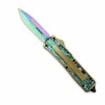 Farbiges Titan-Baobei-Skarabäus-zweischneidiges OTF-OTF-Messer