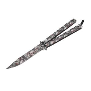 Red Eye Skull Schmetterlingsmesser